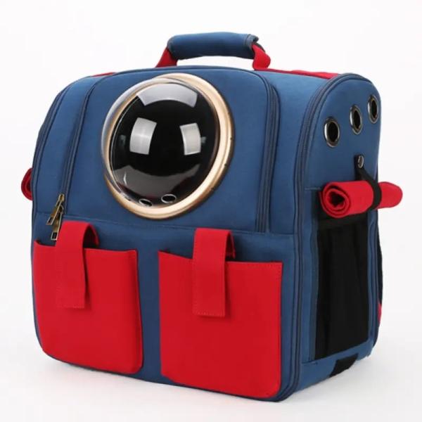 Portable Pet Carrier Bag Transparent Capsule Breathable Travel Parrot Cat Dog