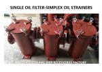 SINGLE OIL FILTER, RIGHT ANGLE SINGLE COARSE OIL FILTER, SINGLE LUBRICATING OIL