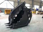 Powder Coated Excavator Bucket Thumb , Q355B Mechanical Thumb For Mini Excavator