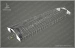 Aluminium Frame Marquee Large Storage Tents Flame Retardant 40M x 140M