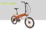 250 Watt Electric Folding Bike 20 Wheels , 55km Small Fold Up Electric Bike