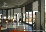 Transparent Glass Wall and Glass Door Gazebo Canopy Tents White PVC Cover
