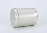 Silver 500g Aluminum Empty Lotion Jars , Aluminium Cosmetic Containers