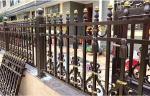 Black Powder Coating Iron Tubular Metal Fence Spearhead Design