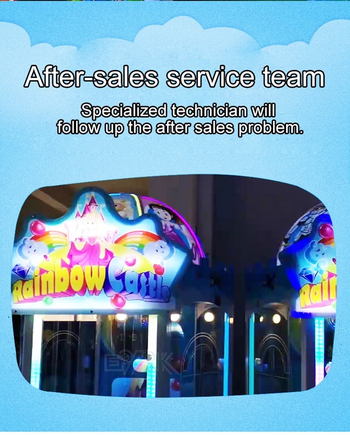 Joystic Claw Game Rainbow Castle Gift Game Machine Redemption Arcade Games