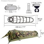 Ultralight Camping Tent, Ultralight Single Person Bivy Tent for Camp Waterproof