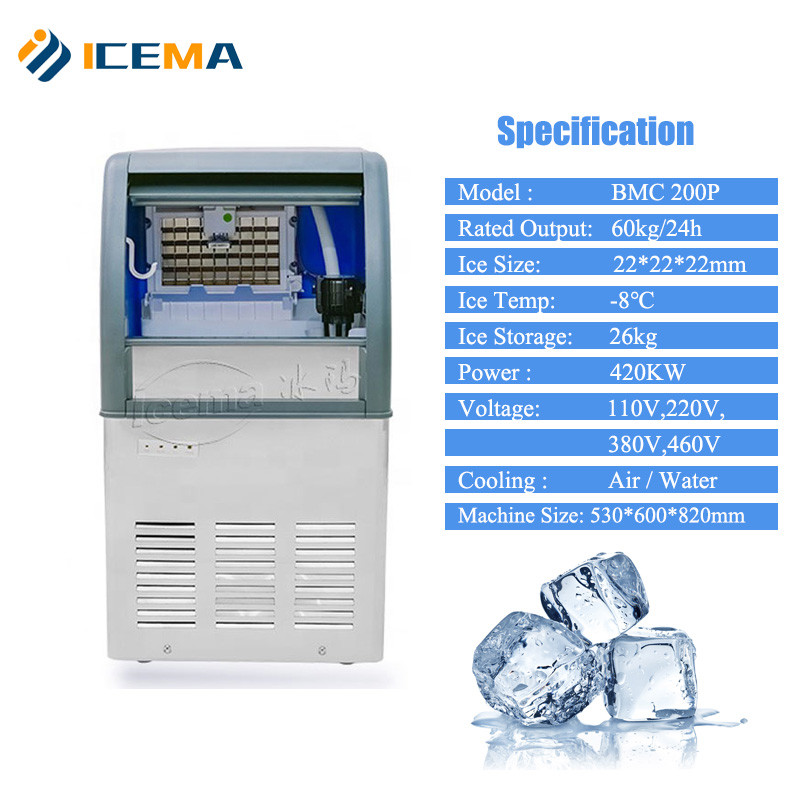36kg/24H Small Commercial Automatic Ice Cube Maker Machine