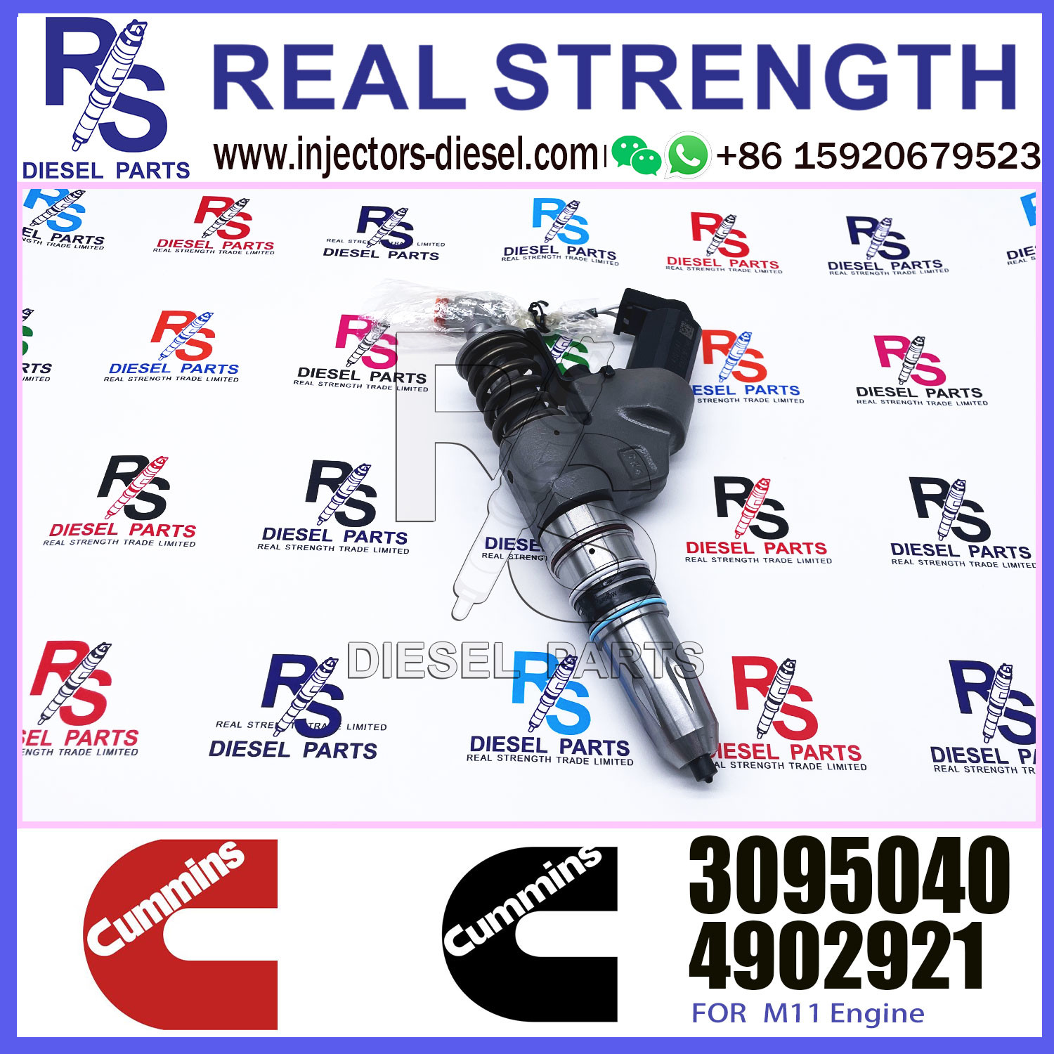 Diesel Engine 4061851 M11 fuel injector 3411753 3095040 for construction machinery parts