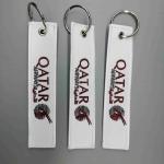 Qatar Airways Custom Patch Keychain Aviation Cultural Collection Compact Dual