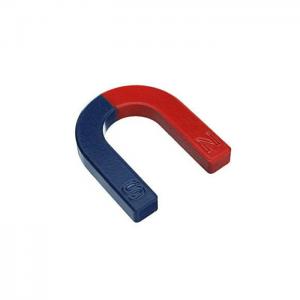 China ISO14001 2004 Approved Red Blue U Shaped Horseshoe Magnet for Educational Activities on sale