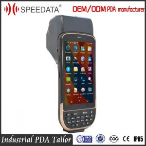 3G Hand Held Mobile Ip65 Barcode Scanner With Portable Thermal Printer Bluetooth