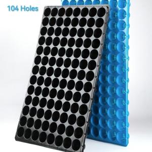 China 104 Cells Hole Nursery Seedling Tray Planting Plastic Nursery Tray For Garden wholesale