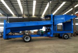 China 200m3/H,75Kw Power, 9.8m Length ,Steel,Rotary Movable,Gold Washing Trommel Screen wholesale