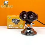 2 Eyes Plastic Body 12V White Yellow Dual Color Flashing Mini Driving Fog Light
