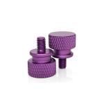 Aircraft-Grade 6061 Anodized Thumb Screw – Elevated Shoulder & Knurled Grip for