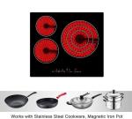 GS Radiant Crystal Glass 3 Burner Ceramic Cooktop