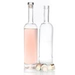 In Stock 750ml Glass Liquor Bottles Spirit Alcohol Container ODM
