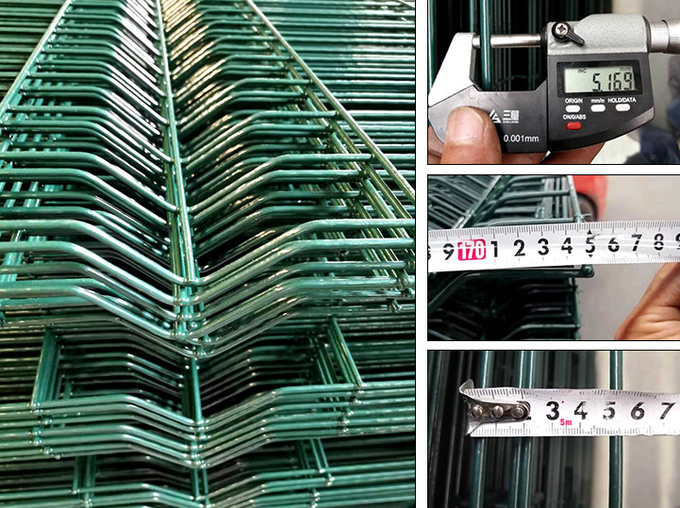 Triangle Wire Mesh Fence Panel With 50*200mm Mesh Hole For School / Garden