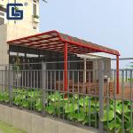 Anti UV Polycarbonate Lean To Canopy Outdoor Metal Awnings For Commercial