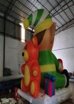 Lovely Cartoon Inflatable Christmas Decorations Pear 3.5 X 2.5 X 4m Fire