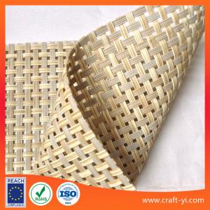 China light rattan color Textilene mesh fabric for sun lounger outdoor chair fabric 4X4 woven wholesale