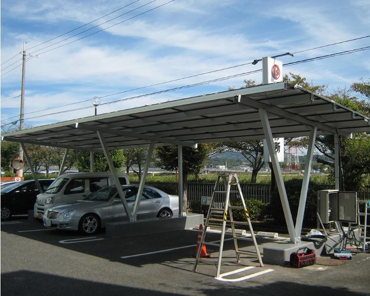 Aluminium Carport Solar Racking Ground Mounted Solar structure carport solar mounting system