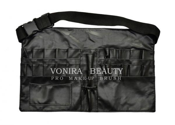 Quality New style Faux Leather Makeup Brush Apron Tool Bag with Belt for sale
