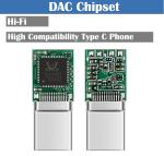 Hifi DAC USB Type C to 3.5mm Headphone Jack Audio Adapter for Samsung Huawei