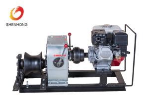 China 3 Ton Petrol Gas Engine Powered Winch 1 Year Warranty For Power Construction wholesale