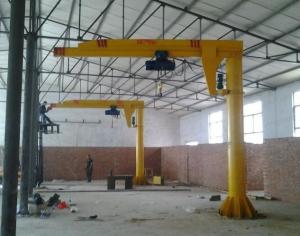 China Column Rotating Electric Hoist Lifting Mechanism Jib Crane 20t Load wholesale