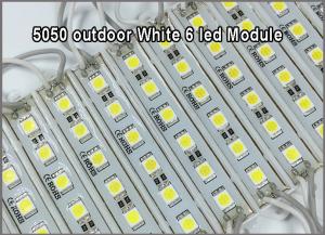 China Super Bright 5050 LED Module SMD 6LEDS Light Waterproof 12V DC Store Club Bar front window sign decor -White wholesale