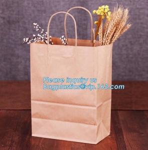 China Wholesale kraft paper bag for bakery bread paper bag for bread,Carbon Branded Shopping Bread Brown Craft Paper Bag, PACK wholesale