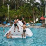 Inflatable Iceberg Climber / Inflatable Iceberg Water Toy For Kids