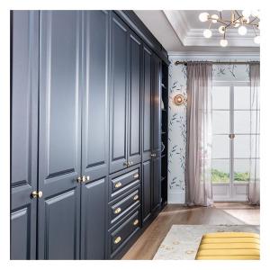 China End Black Lacquer Finish Customized Modern Minimalist Design Closets for Bedroom wholesale