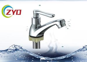 China Water Saving Push Handle Sink Water Tap , Strong Inner Core Single Tap Faucet wholesale