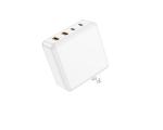 High quality 100W Four-Port GaN Wall Charger with 2 USB-C (100W, 18W) & 2 USB-A