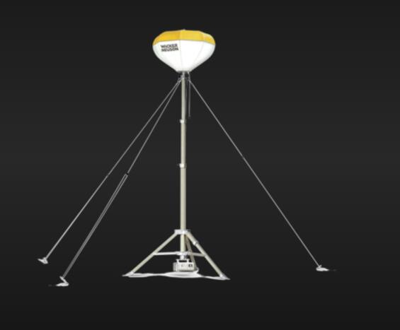 200W Mobile Lighting Mast 9M Portable LED Light Towers