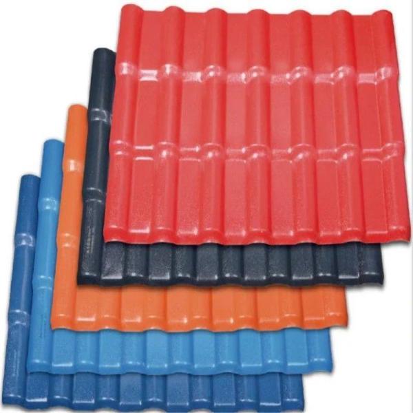 EXW MOQ 200 Sqm Spanish PVC Roof Tile for PVC Teja Espanola Building Material