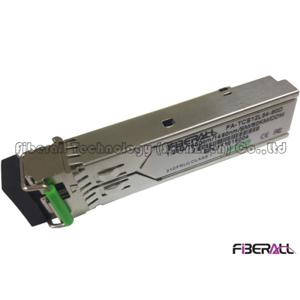 1.25Gbps WDM Simplex LC SFP Fiber Optic Transceiver Single Mode 80Km DDM