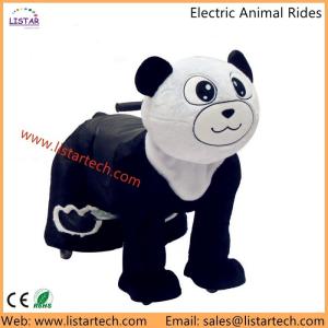 China Electronic Animal Ride Motorized Animals Plush Walking Panda Simulation in Furry Skin wholesale