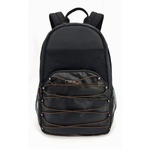 China Fabric Soft Nylon Backpack Black Water Repellent For Outdoor Travel wholesale