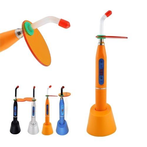4 colors Free shipping Dental 5W Wireless Cordless LED Curing Light Lamp 1500mw