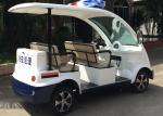 4 wheels Battery Powered Electric Passenger Car / Security Patrol Bus With Alarm