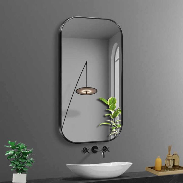 Customized Size Full Decoration Silver Sticker Wall Mounted Mirror with White Frame
