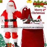 Velvet Bags With Drawstring Large Plush Santa Sack Christmas Gift Bags In 2 Size