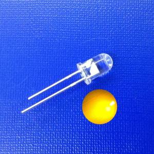 China 5mm LED Diode 585-595nm Yellow Color 120deg Beam Angle 3-5LM Round Clear Lens wholesale