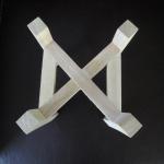 wooden shelf holder support