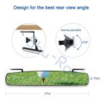 Universal Golf Cart Rear View Long Convex Inner Mirror