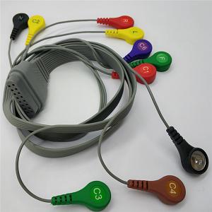 China Edan Holter Ecg Snap Connector , SE - 2003 / SE - 2012 10 Lead ECG Cable wholesale