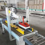 Smaller Industry Size Top Bottom Carton Box Sealing Tape Semi Automatic Packing